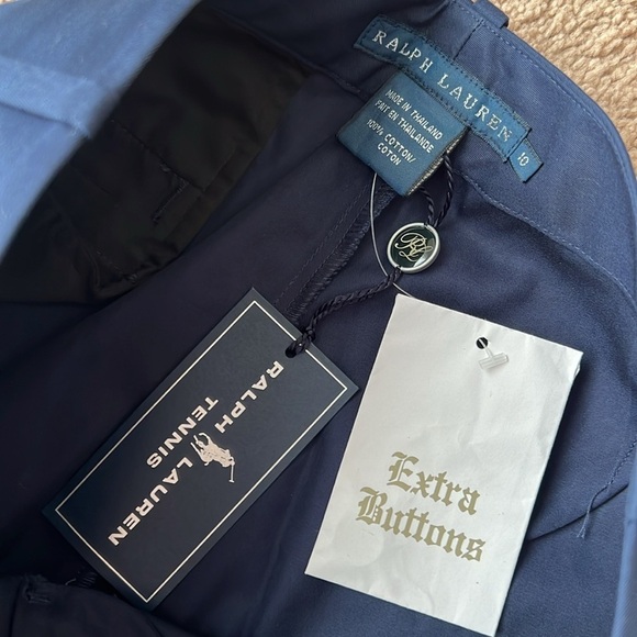 NWT Ralph Lauren US Open Tennis Navy Blue Wide/Straight Leg Trousers - Picture 5 of 8